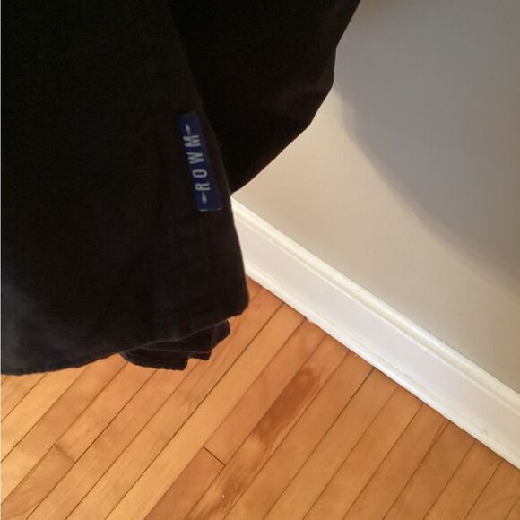 ROWM SIZE 2XT BLACK LONG SLEEVE COTTON BUTTON DOWN SHIRT - Picture 5 of 7